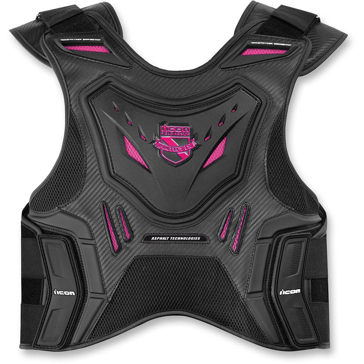 ICON Stryker Woman's Vest BLK - Front View