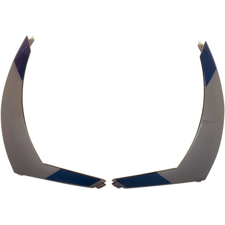 ICON Airform™ Helmet Rear Spoiler RST Blue - Top View of Pair