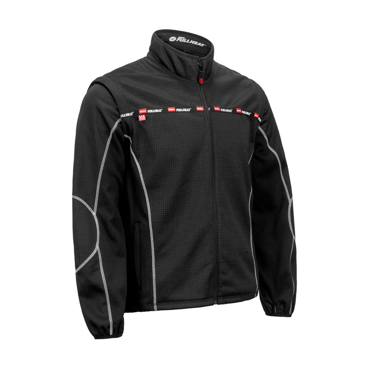 Noru Full Heat Jacket Black - Front Side View