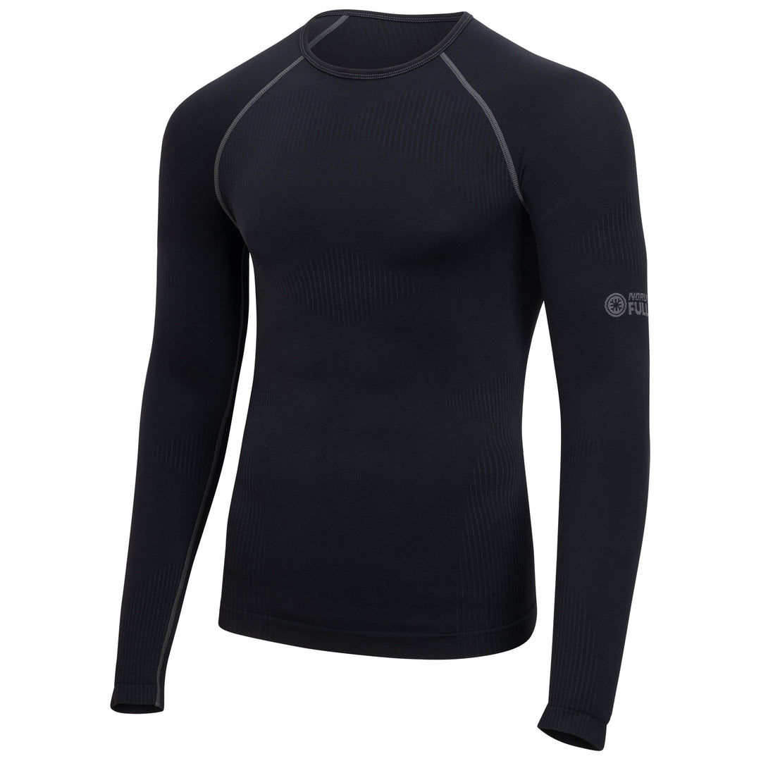 Noru Full Cool Long Sleeve Top Black - Front View