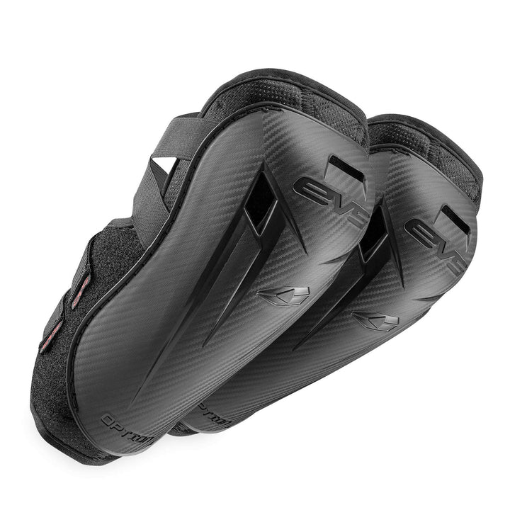 EVS Option Elbow Guards Black - Front Side View of Pair