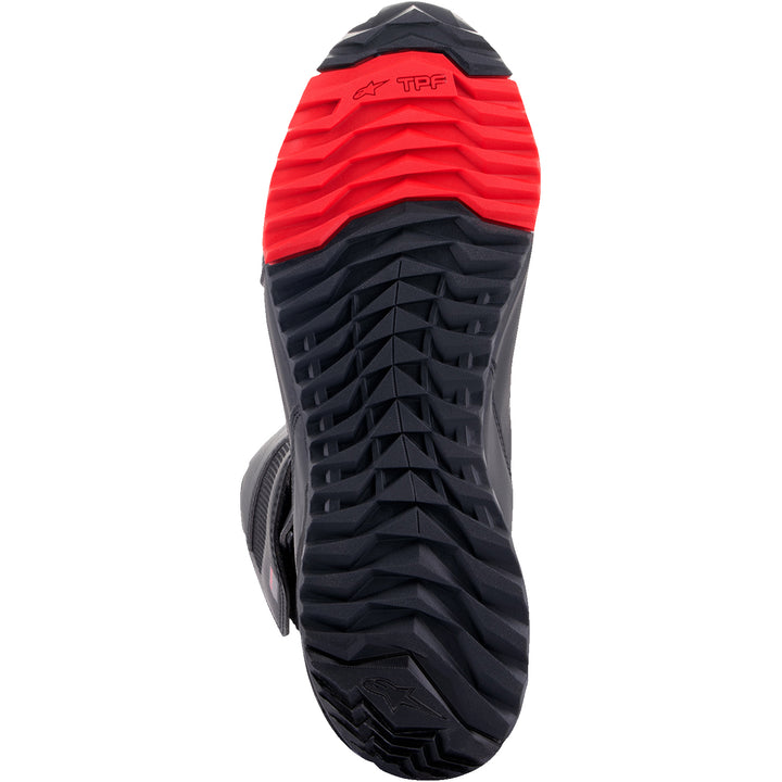 Alpinestars RT-7 Drystar® Boots Black/Red - Sole View