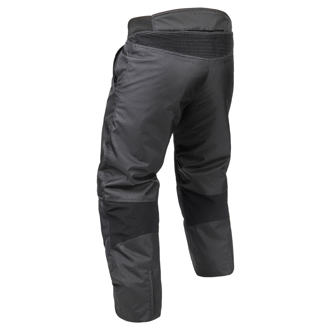 Noru Taifu Waterproof Motorcycle Street Pants Black - Rear View