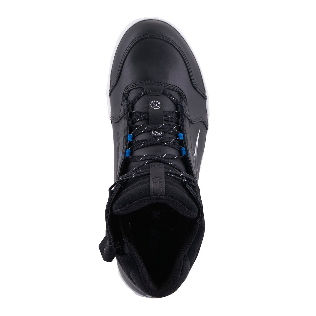 Alpinestars Chrome Waterproof Shoes Black/White - Top Down View