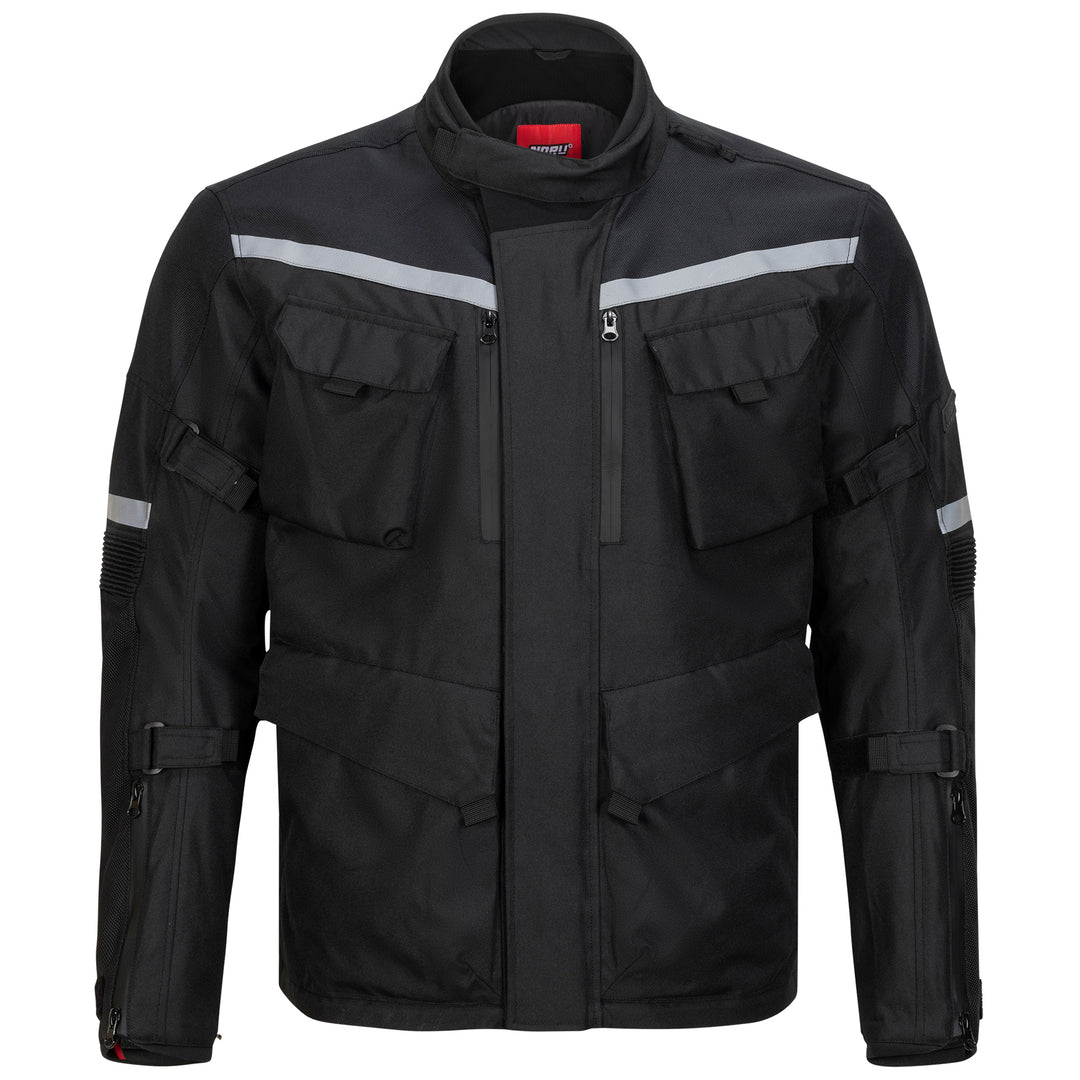 Noru Boken WP Adventure Jacket Black - Front View