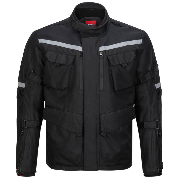 Noru Boken WP Adventure Jacket Black - Front View