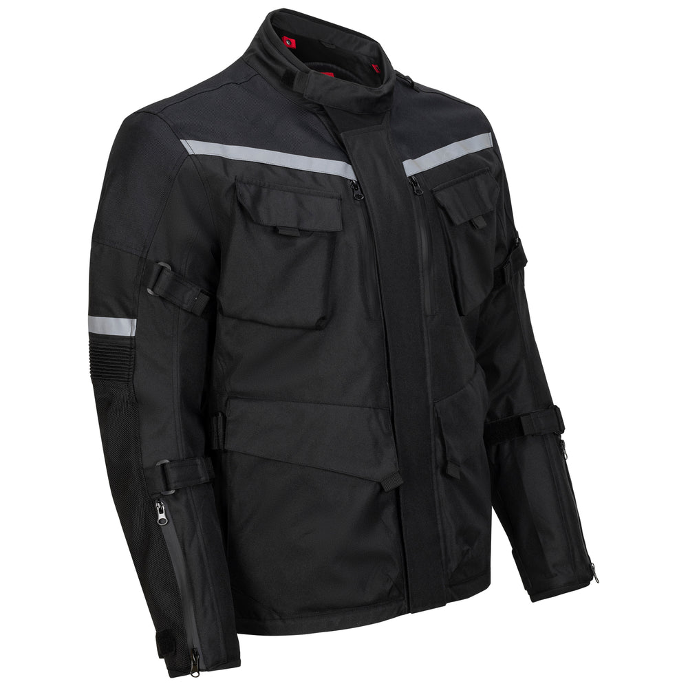 Noru Boken WP Adventure Jacket Black - Front Side View