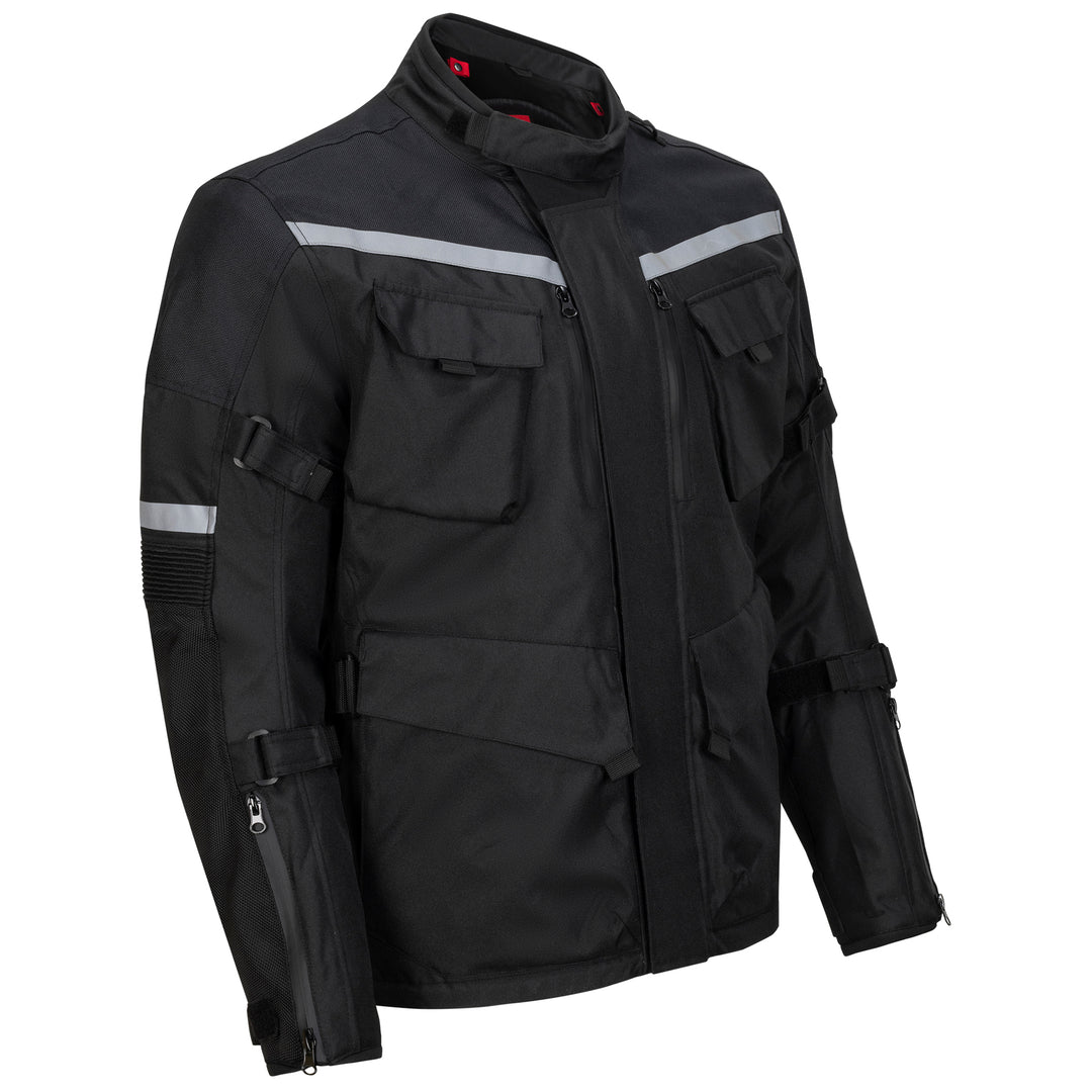Noru Boken WP Adventure Jacket Black - Front Side View