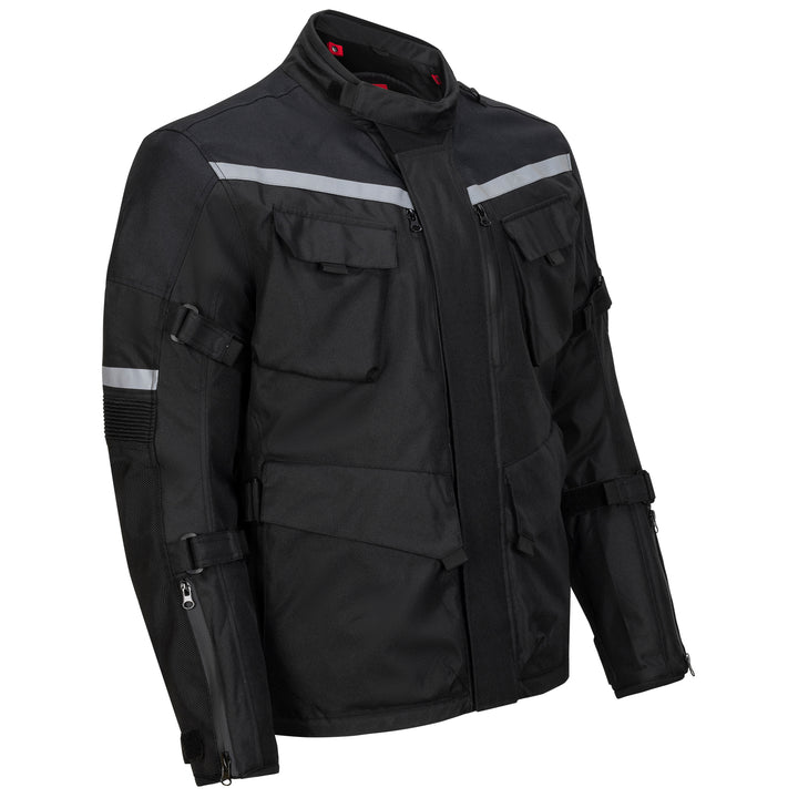 Noru Boken WP Adventure Jacket Black - Front Side View