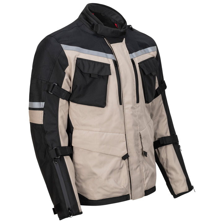Noru Boken WP Adventure Jacket Grey - Front Side View