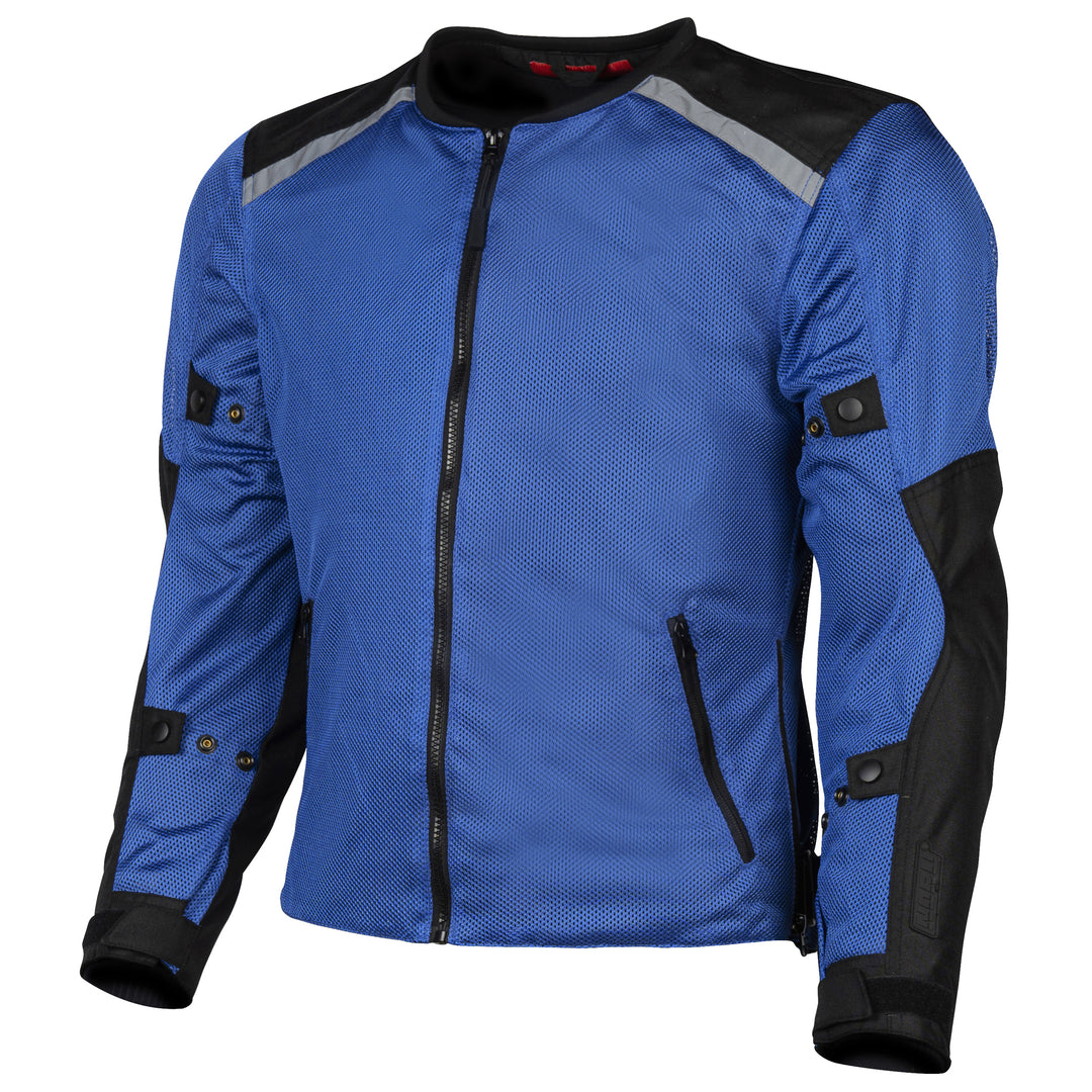 Noru Tabi Mesh Jacket Blue/Black - Front View