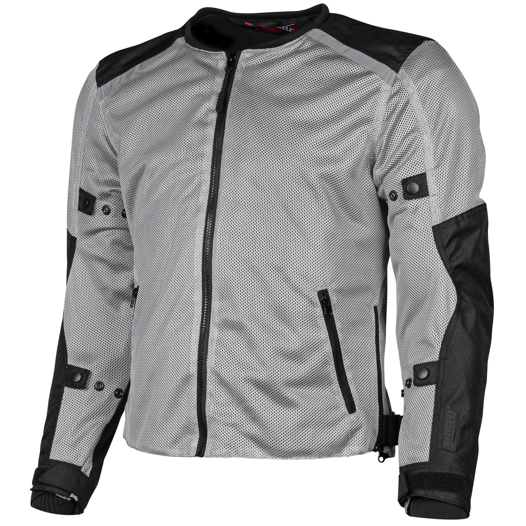Noru Tabi Mesh Jacket Grey/Black - Front View