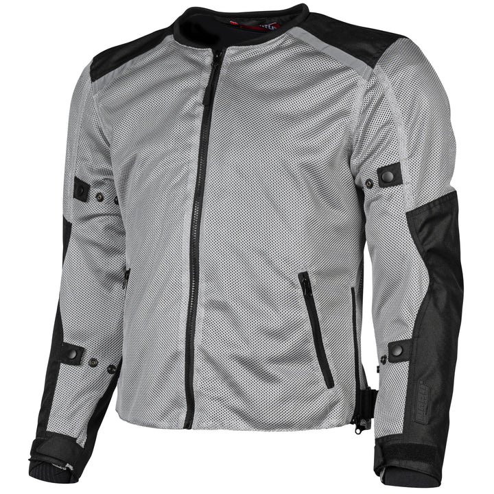 Noru Tabi Mesh Jacket Grey/Black - Front View