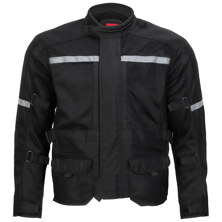Noru Ganjo Adventure Mesh Jacket Black - Front View