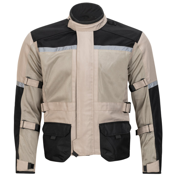 Noru Ganjo Adventure Mesh Jacket Sand - Front View