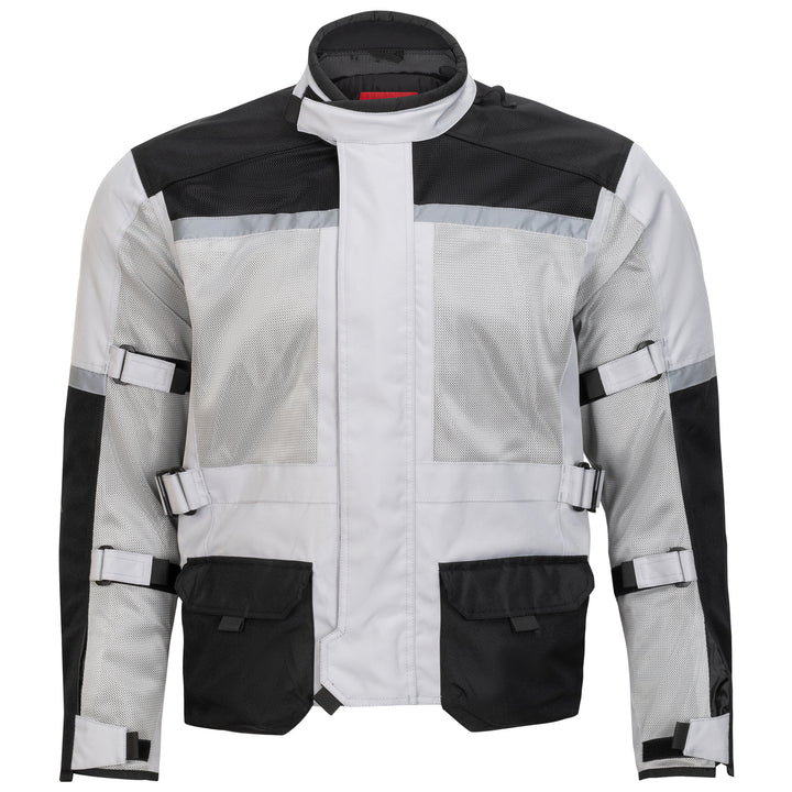 Noru Ganjo Adventure Mesh Jacket Grey - Front View