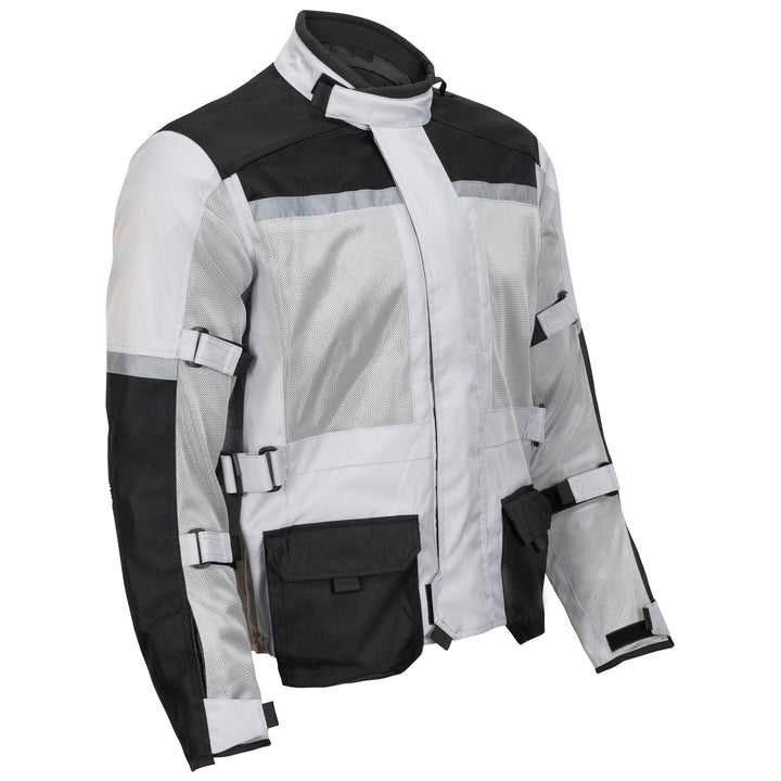 Noru Ganjo Adventure Mesh Jacket Grey - Front Side View