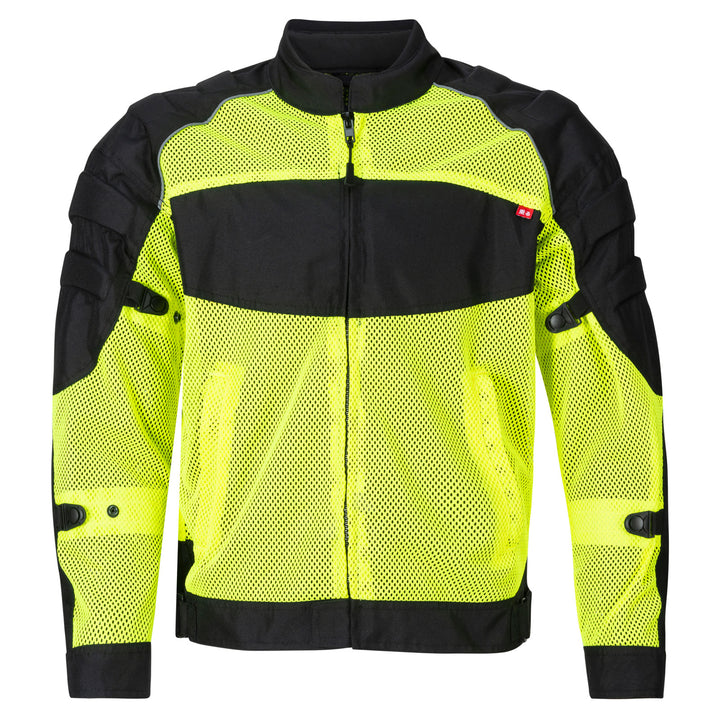 Noru Kaze Mesh Jacket Hi-Viz/Black - Front View