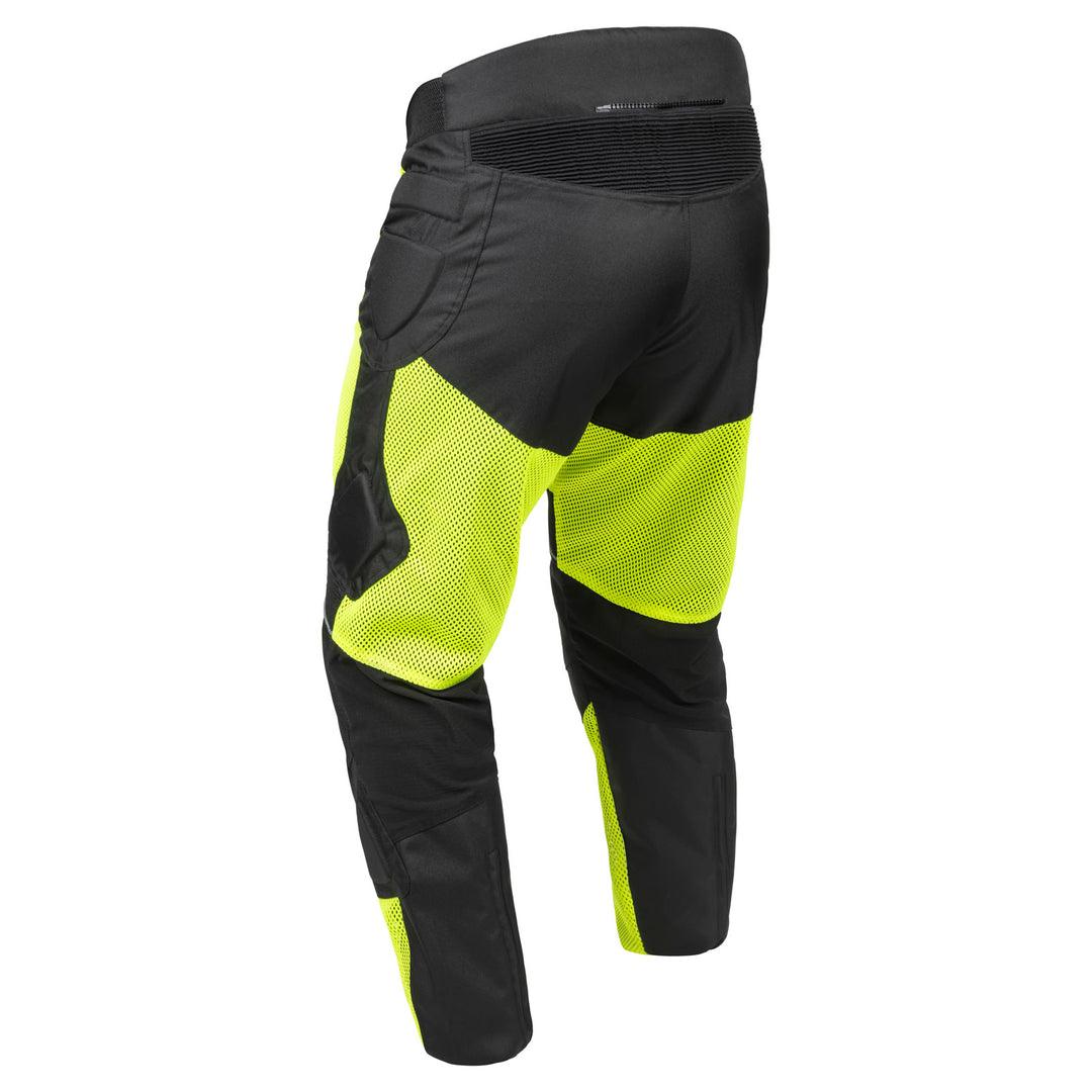 Noru Kiryu Morotcycle Street Mesh Pant Hi-Viz/Black - Rear View