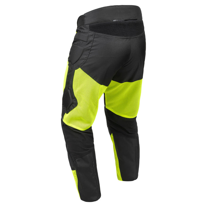 Noru Kiryu Morotcycle Street Mesh Pant Hi-Viz/Black - Rear View