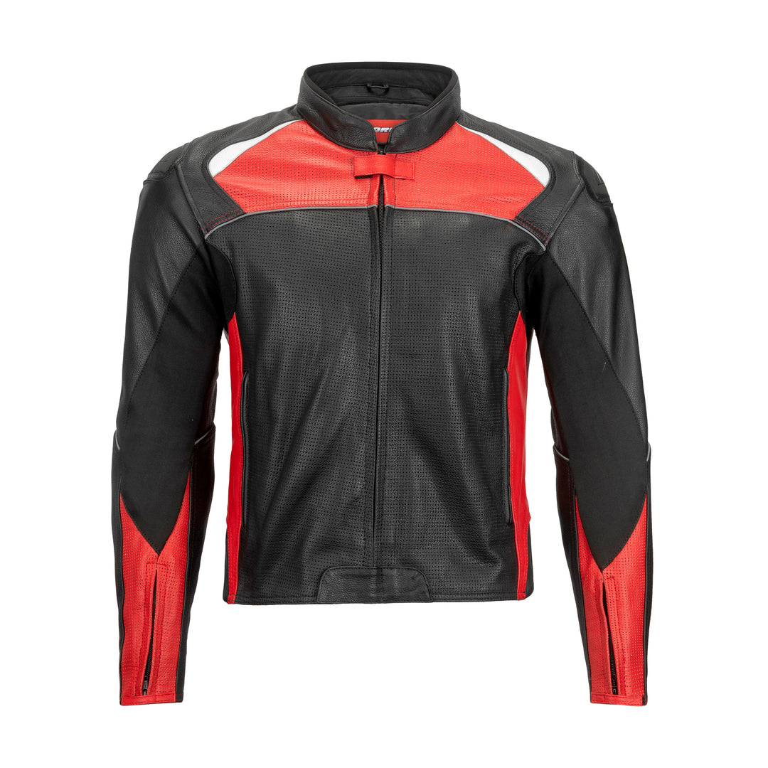Noru Maruchi Jacket Black/Red - Front View