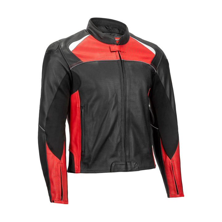 Noru Maruchi Jacket Black/Red - Front Side View