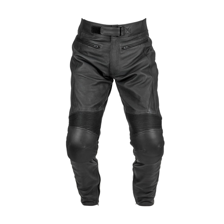 Noru Kuro Leather Pant Black - Front View
