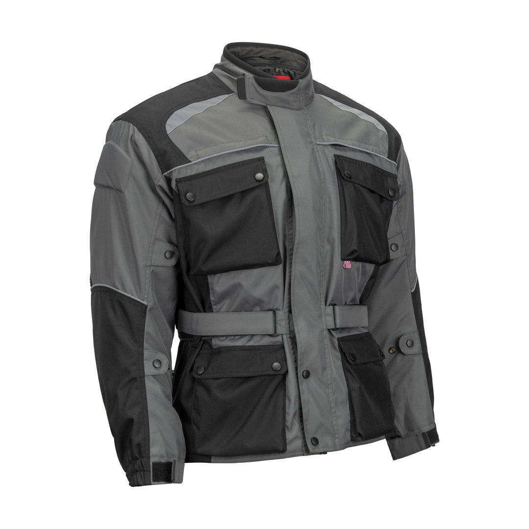 Noru Bosui Jacket Gray/Black - Front Side View