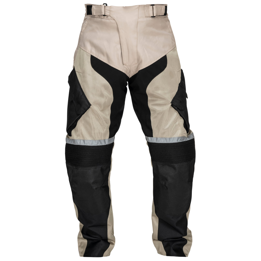 Noru Ganjo Adventure Mesh Pants Sand - Front View
