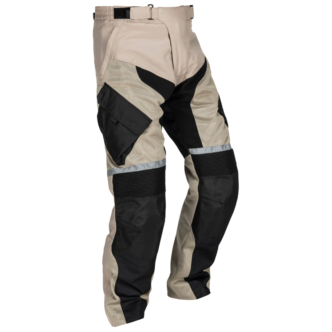 Noru Ganjo Adventure Mesh Pants Sand - Front Side View