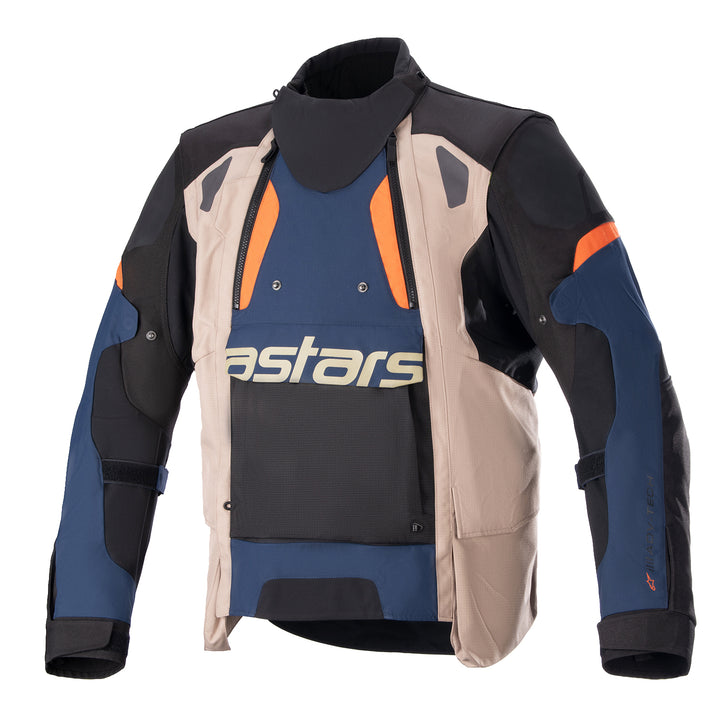 Alpinestars Halo Drystar Jacket Blue/Black/Orange - Front View