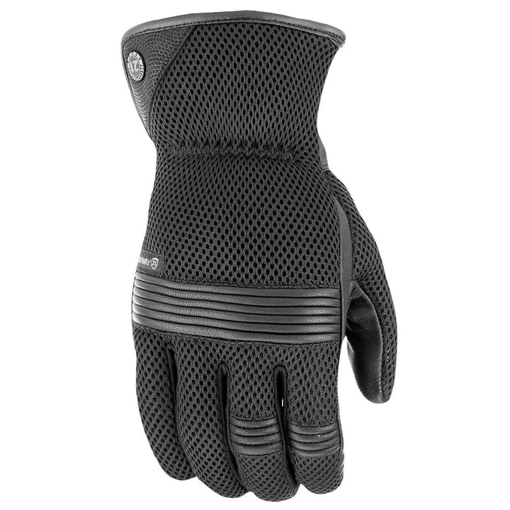 Highway 21 Turbine Mesh Glove Black - Back of Hand View