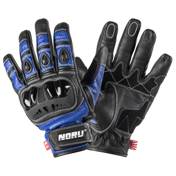 Noru Furo Glove Blue/Black - Back of Hand and Palm Views of Pair