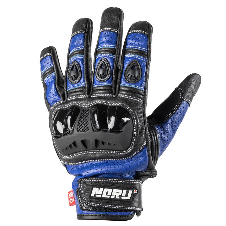 Noru Furo Glove Blue/Black - Back of Hand View