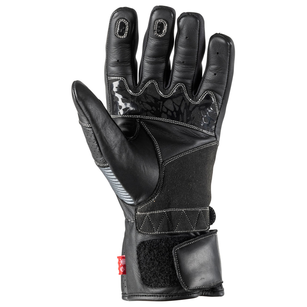 Noru Sokudo Motorcycle Street Glove Black - Palm View