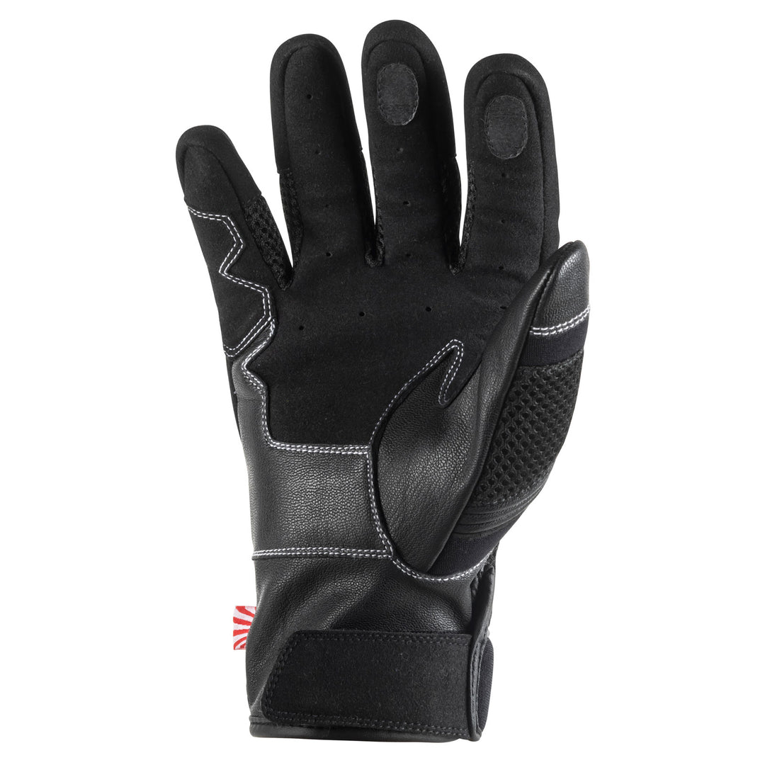 Noru Kiryu Motorcycle Street Glove Black - Palm View
