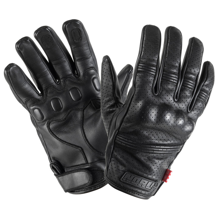 Noru Doro Motorcycle Street Glove - Back of Hand and Palm Views of Pair