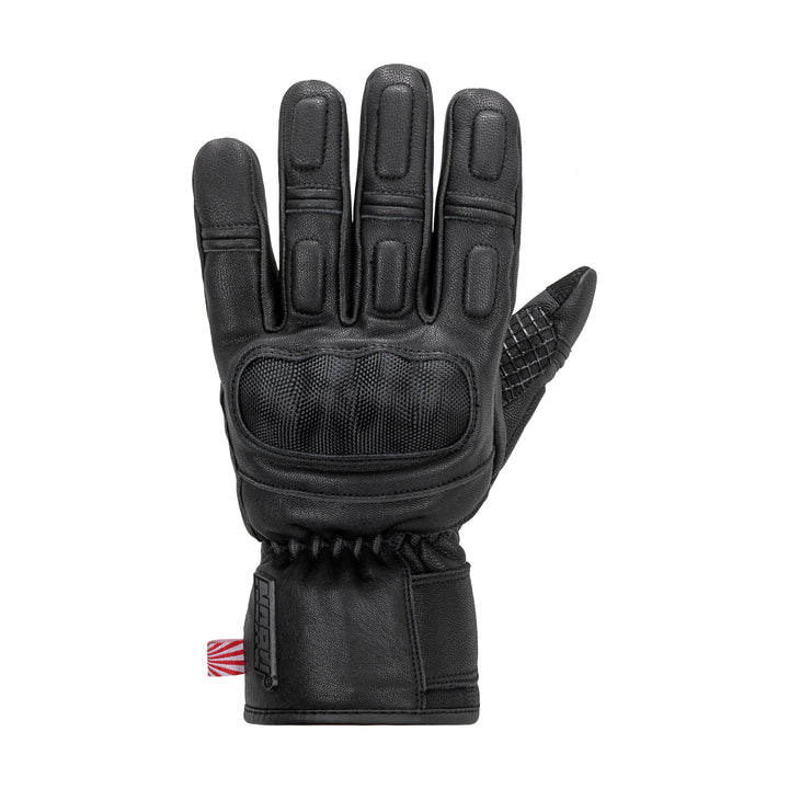 Noru Reza WP Glove Black - Back of Hand View