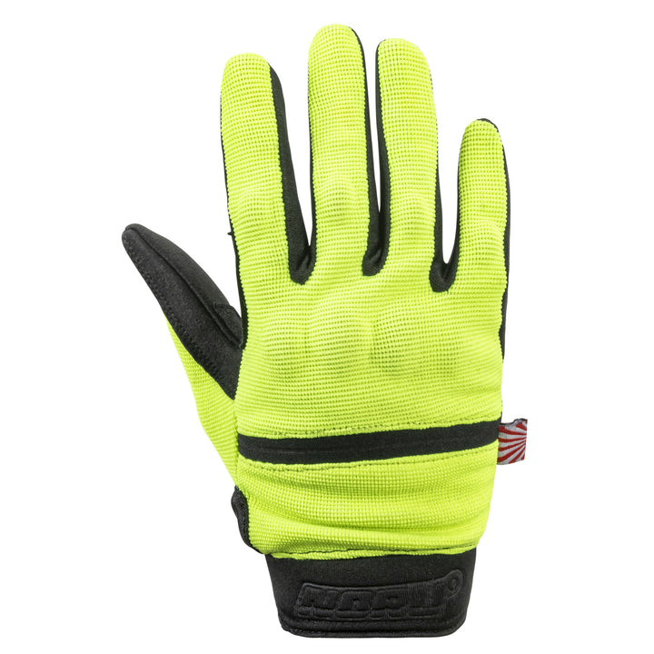 Noru Pawa Youth Glove Fluorescent - Back of Hand View