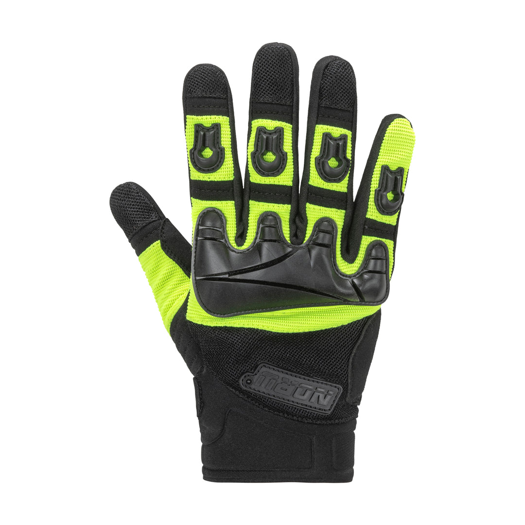 Noru Paruso Glove Fluorescent - Back of Hand View