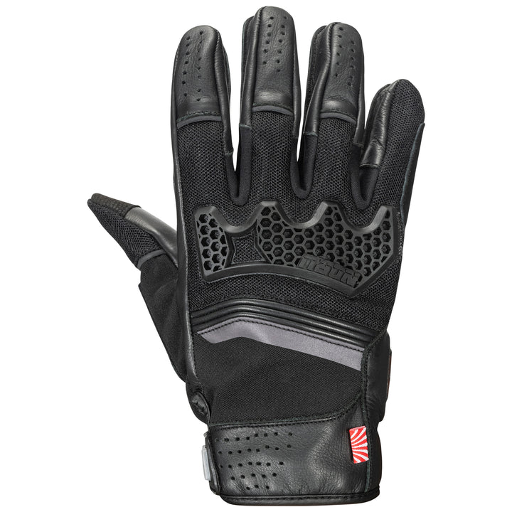 Noru Ganjo Adventure Glove Black - Back of Hand View