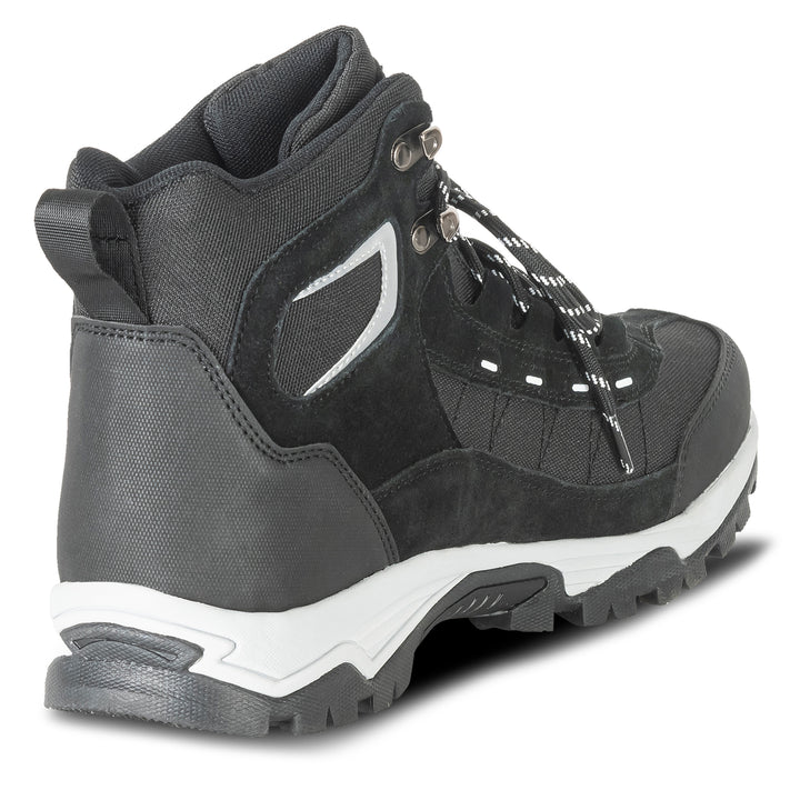 Noru Haika Short-Style Lace-Up Boot Black - Rear Side View