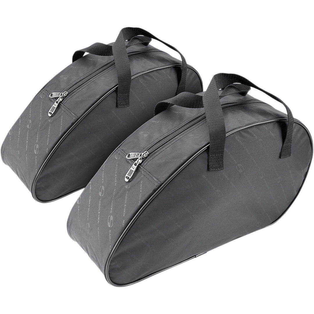 SADDLEMEN Saddlebag Liners Teardrop LRG - Angled Side View of Pair