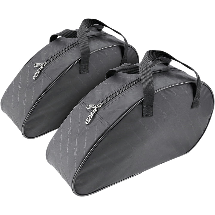 SADDLEMEN Saddlebag Liners Teardrop LRG - Angled Side View of Pair