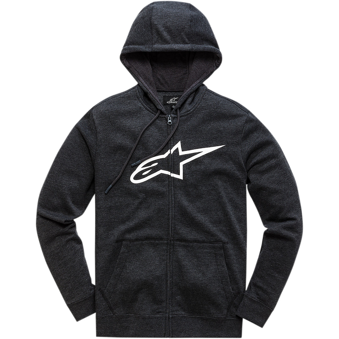 Alpinestars Ageless 2 Zip Hoodie Black/White - Front View