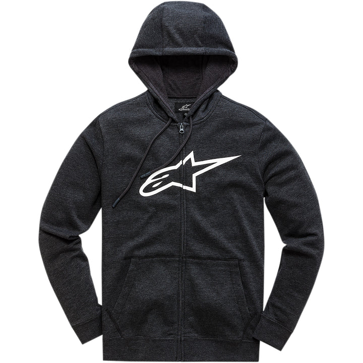Alpinestars Ageless 2 Zip Hoodie Black/White - Front View