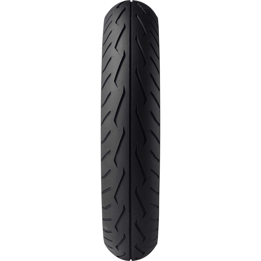 Dunlop D250 Tire Front - Straight-On View of Treads