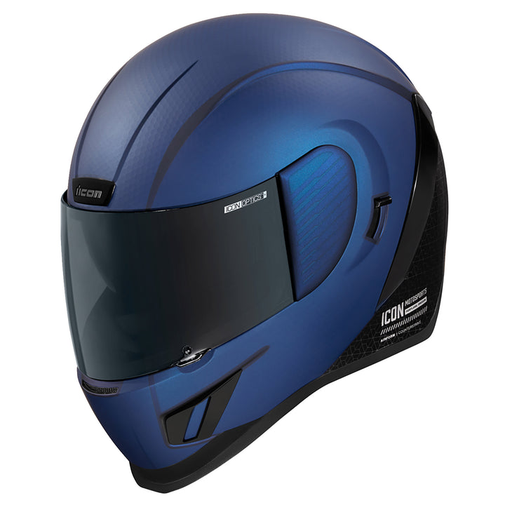 ICON Airform™ Counterstrike MIPS® Helmet Blue - Front Left Side View