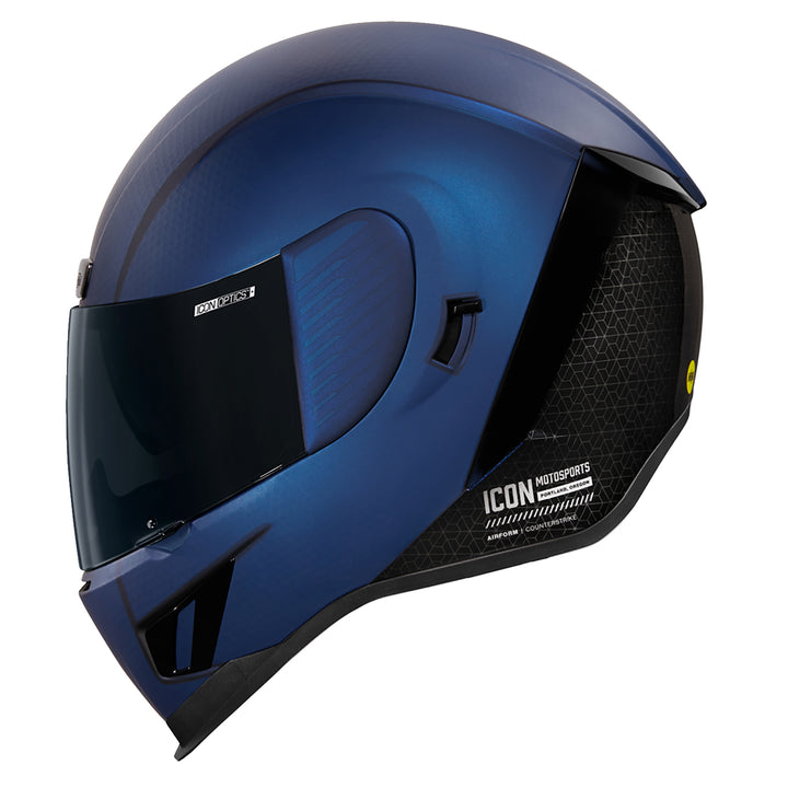 ICON Airform™ Counterstrike MIPS® Helmet Blue - Left Side View