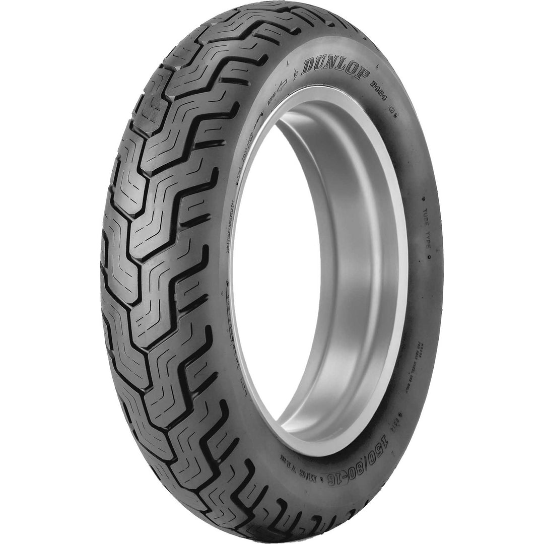 Dunlop D404 Tire Rear - Angled Side View